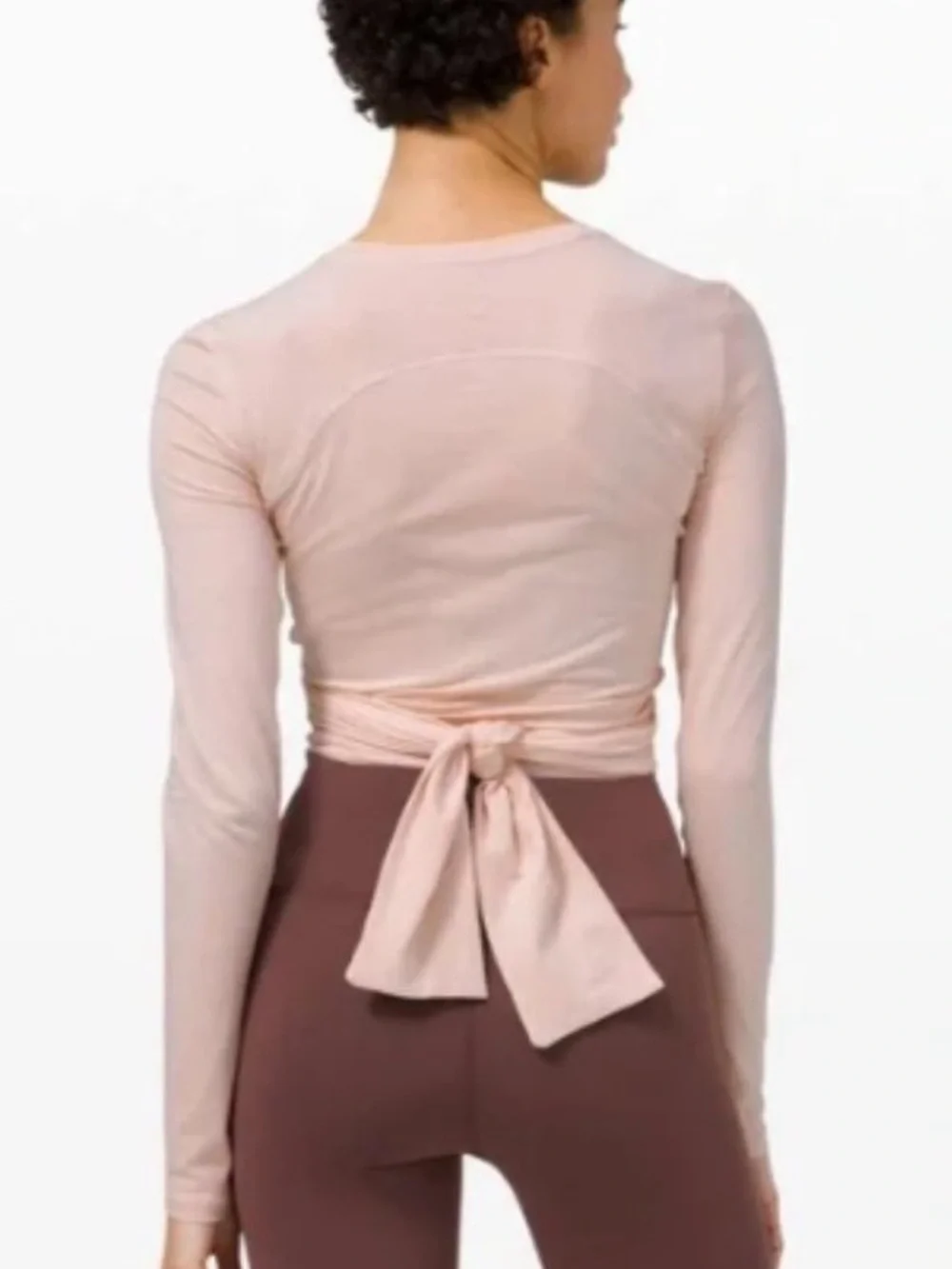 lululemon athletica Blush Pink Long-Sleeve Wrap Top